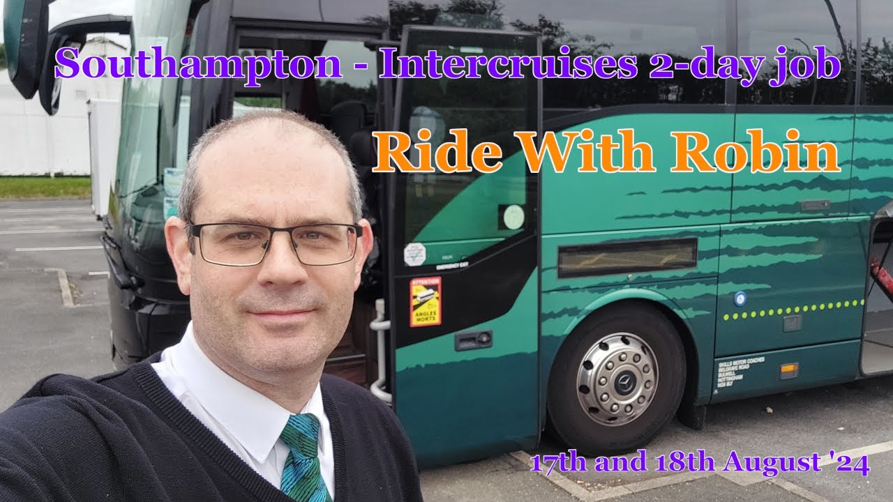 Coach driver *FIRST TIME* at Southampton Docks!
