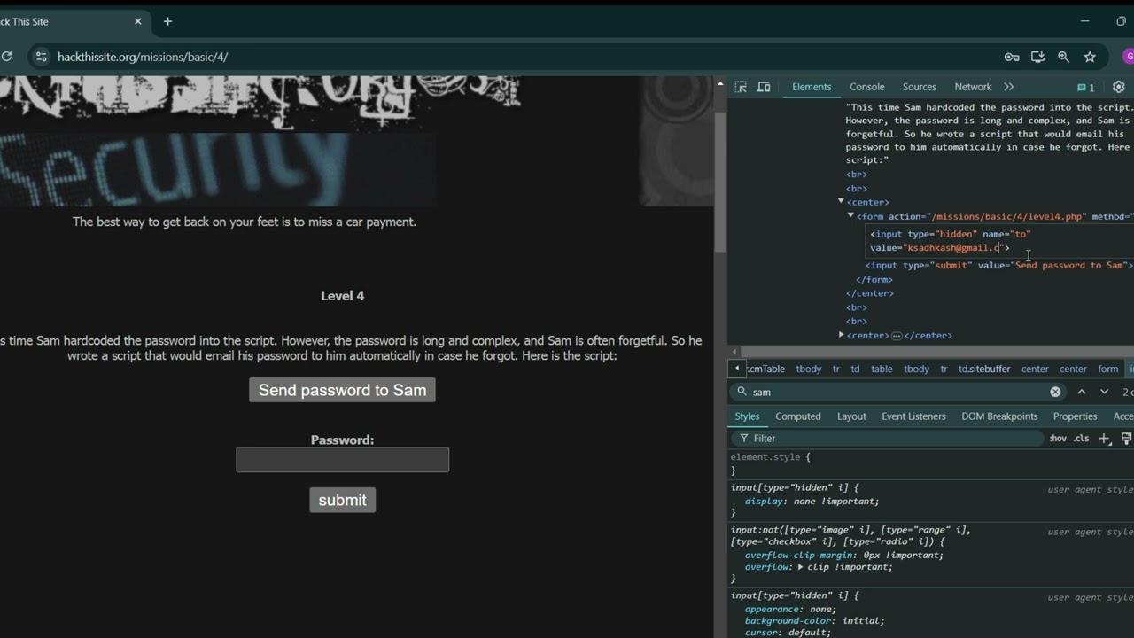 Cracking HackThisSite Basic Challenge 4! 🔓💻 | Easy Web Security Win!