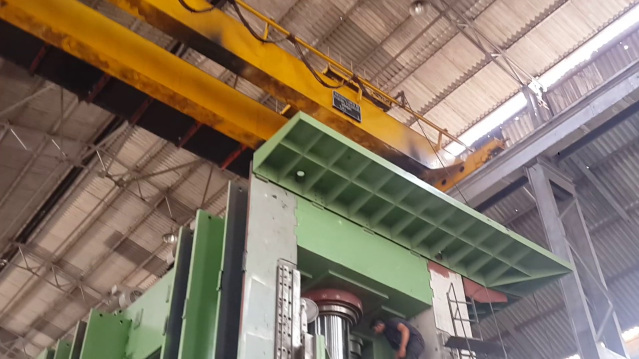 Bemco - 4000 Ton down stroking, load and stroke controlled hydraulic press.