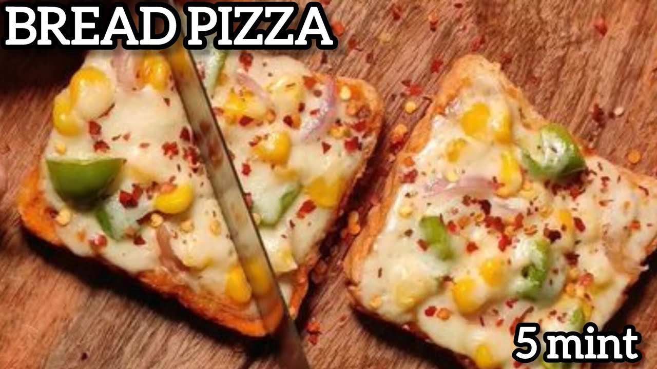 Quick And Easy Bread Pizza | Bread Pizza On Tawa in 5 Minutes | Bread Pizza Recipe |