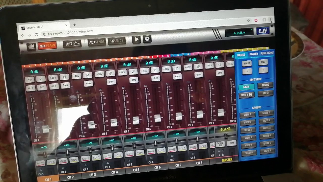 Dividir pantalla SOUNDCRAFT UI24R