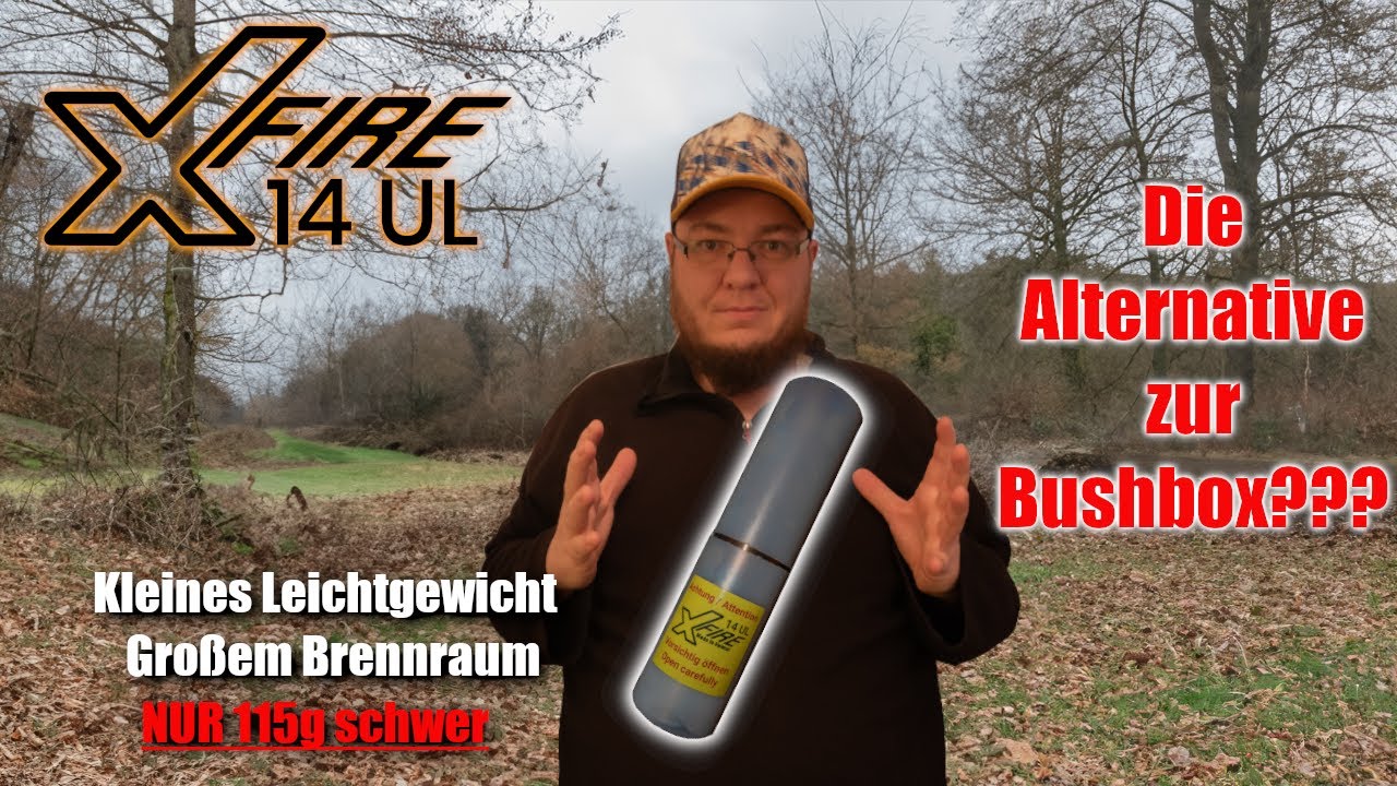X-Fire 14UL I Ultraleichtes mobiles Lagerfeuer I Großer Brennraum und NUR 115g schwer