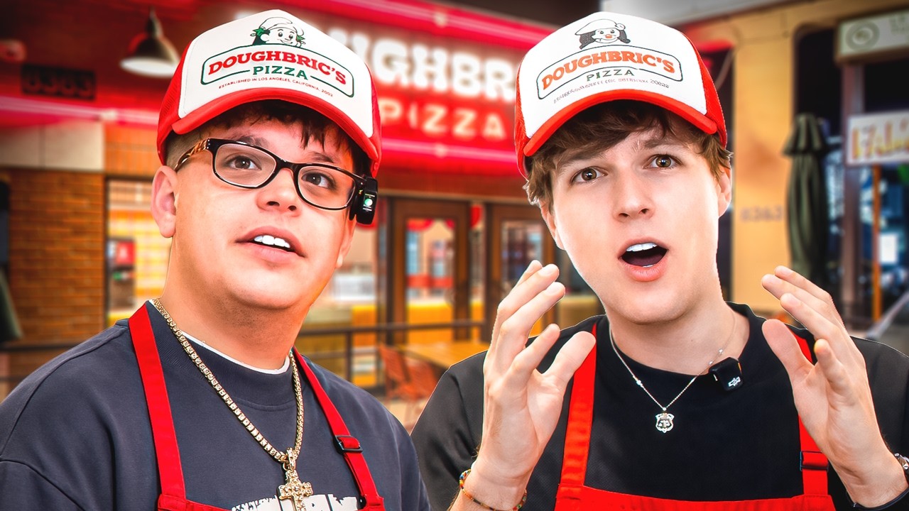Sketch & Zach Justice Work at David Dobrik's Restaurant!