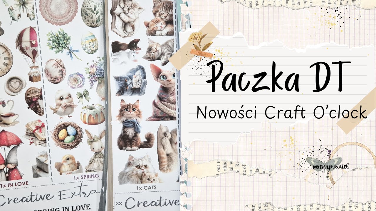 Co nowego w Craft O’clock? Paczka DT | Przegląd papierów i dodatków do scrapbookingu