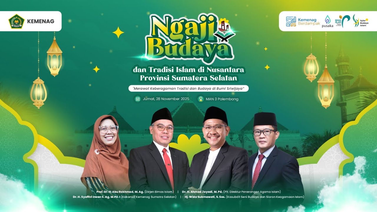 🔴LIVE ! NGAJI BUDAYA - MERAWAT KEBERAGAMAN TRADISI DAN BUDAYA DI BUMI SRIWIJAYA