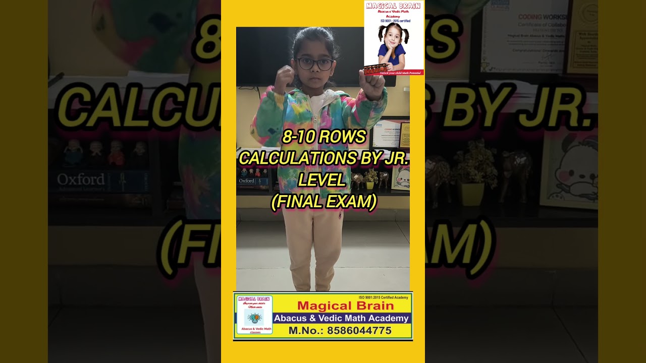 Final exam of abacus Jr level🧮