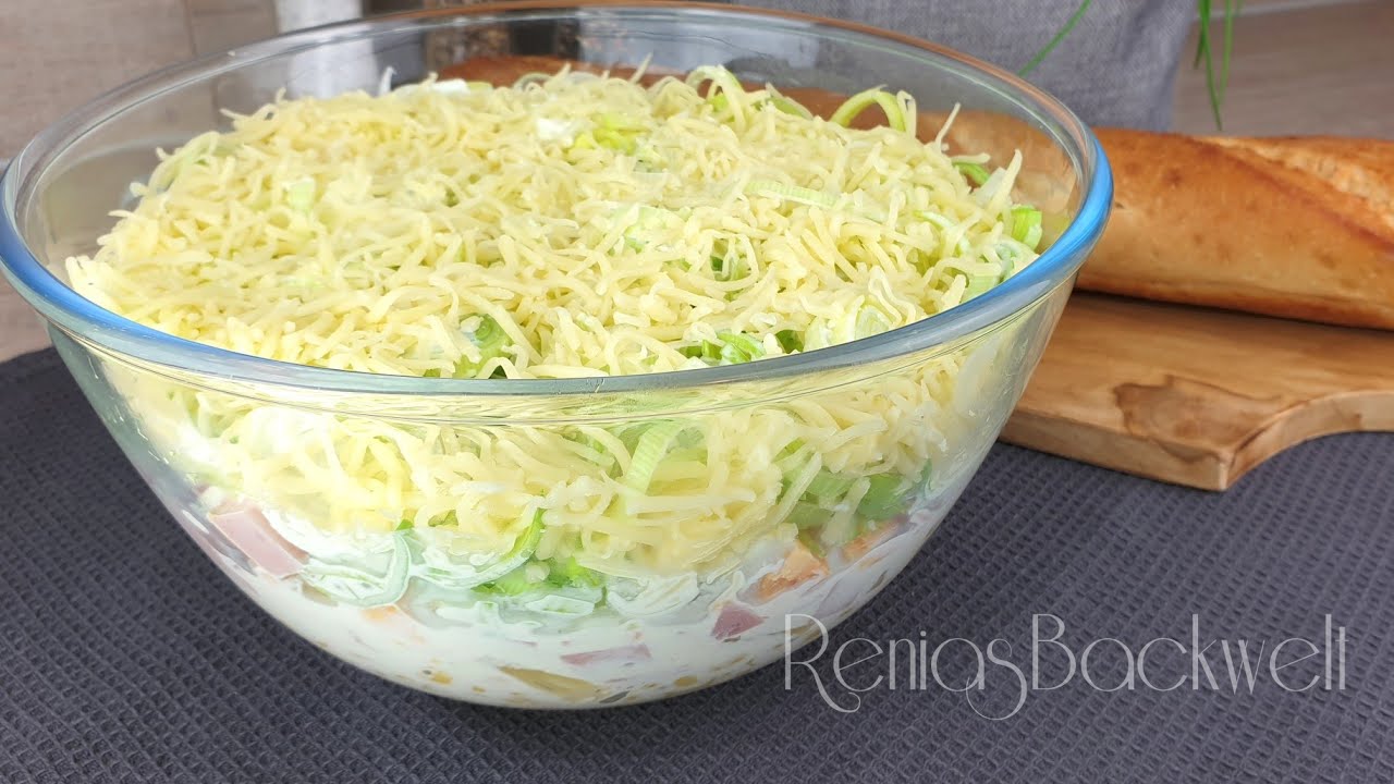 Übernachtsalat, Schicht für Schicht lecker 😋