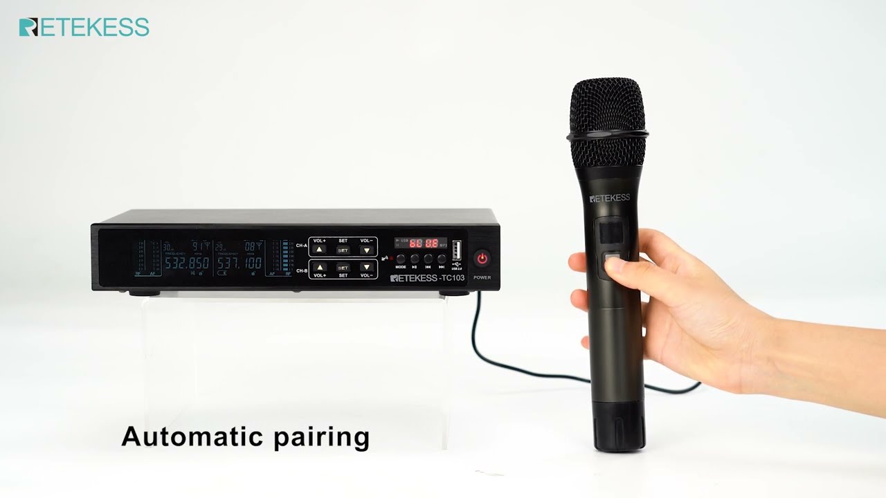 Retekess TC103 Multimedia Wireless Microphone for Church