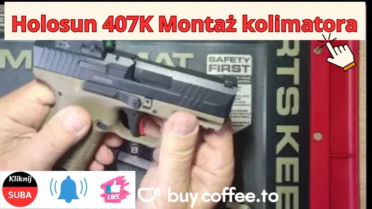 Canik MC9 & Holosun 407K Montaż kolimatora