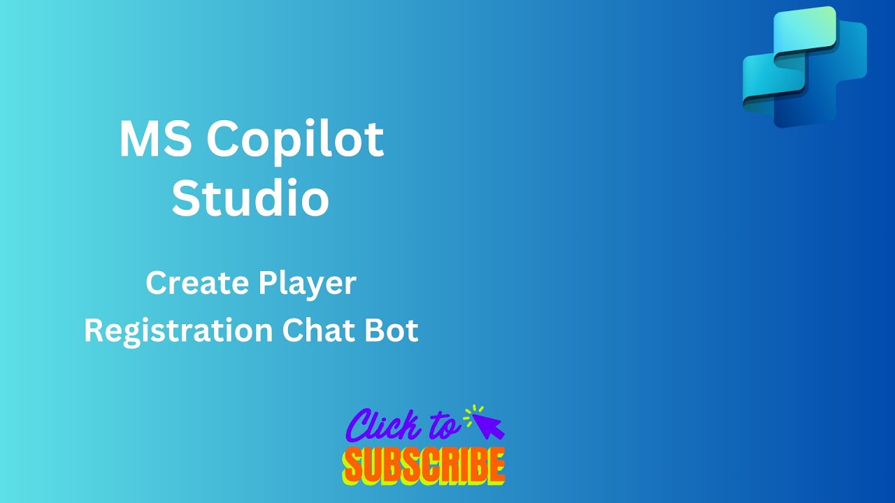Создание сценария использования агента регистрации игроков в MS Copilot Studio | #видео #microsof...