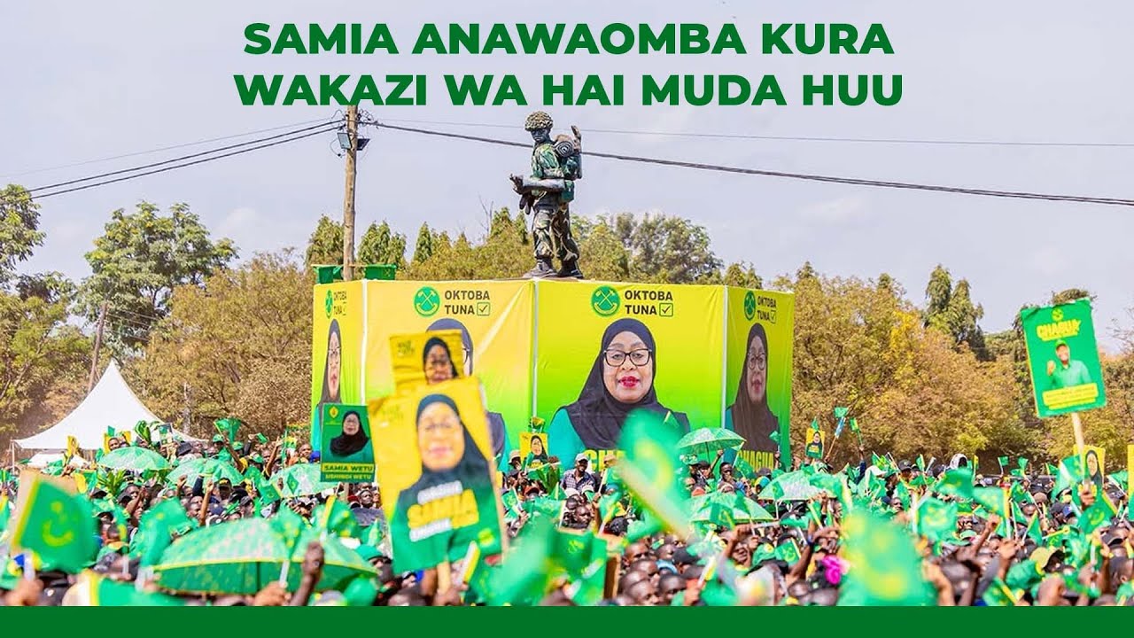 🔴#live: SAMIA ANAOMBA KURA ZA WANAKILIMANJARO