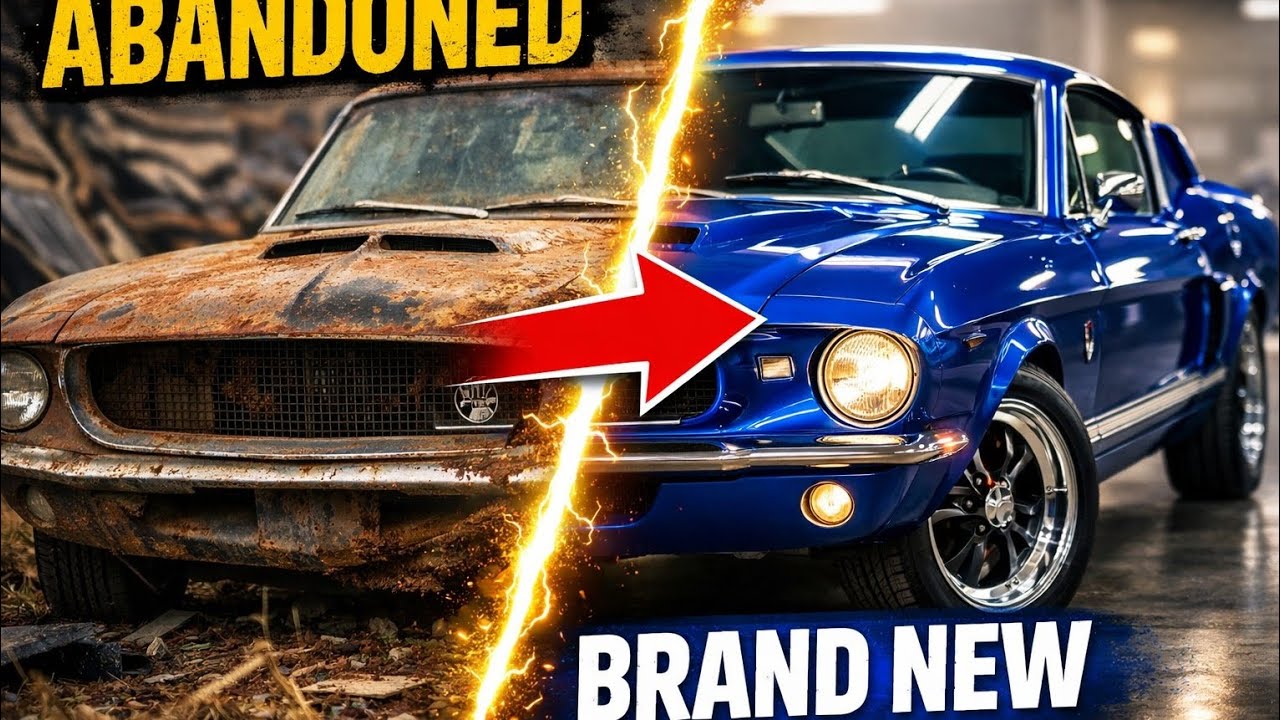 ASMR Full Car Restoration | 1967 Blue Ford Mustang Shelby GT500 Rebuild From Junkyard to Showroom