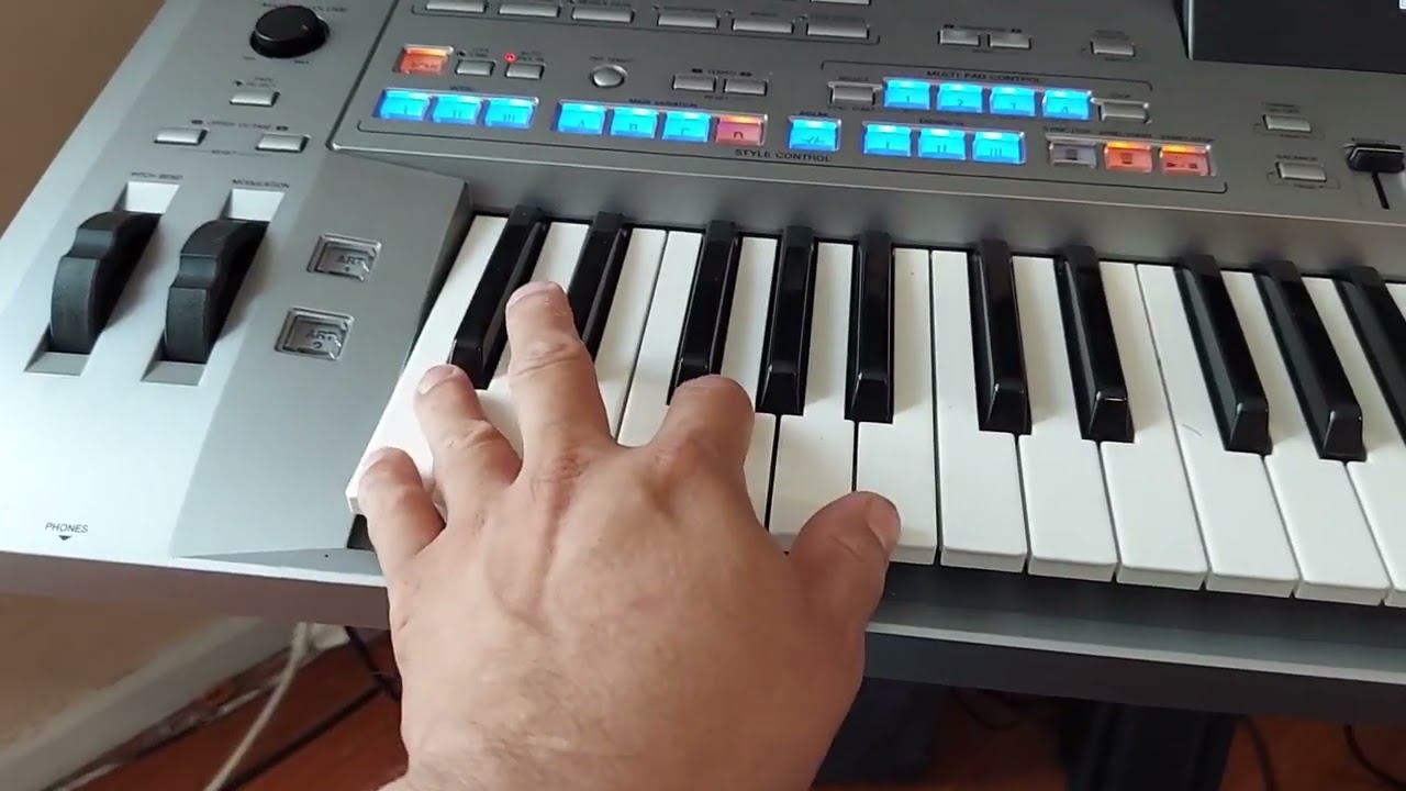 YAMAHA PSR Y TYROS TUTORIAL CONTROLAR RITMOS CON UN SOLO DEDO CONFIGURACIÓN