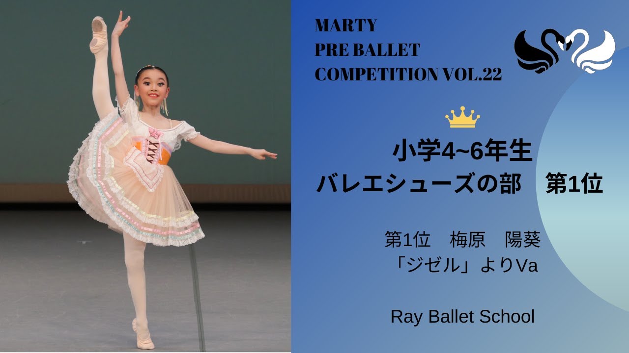 マーティプレバレエコンクールvol.22　小学4-6年生バレエシューズの部　第1位