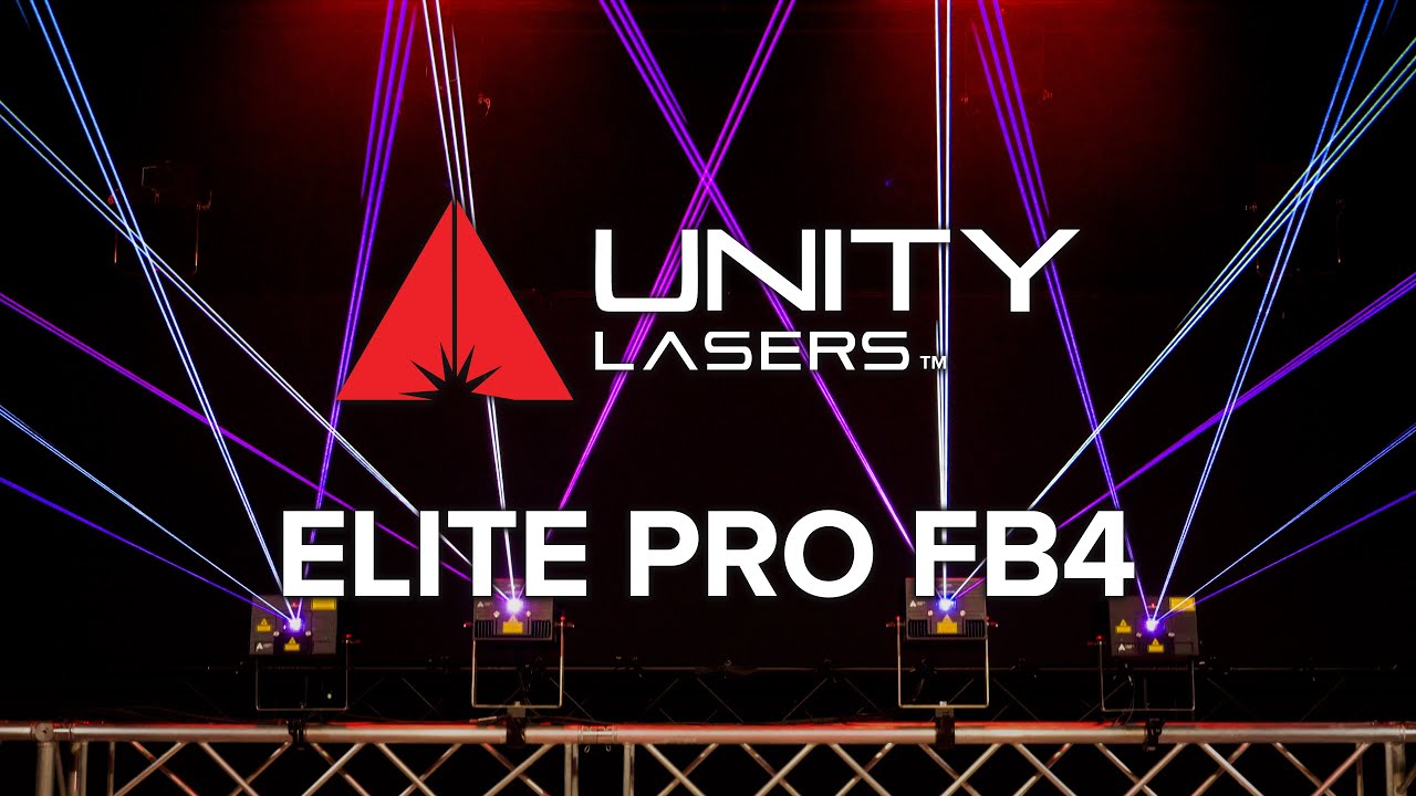 Серия Unity ELITE PRO FB4 [2024] | Полноцветные RGB-лазеры мощностью 3-5 Вт для дизайнеров освещения