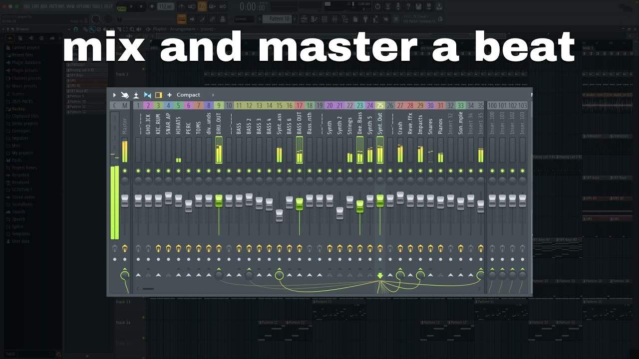 Как свести и обработать бит в FL Studio