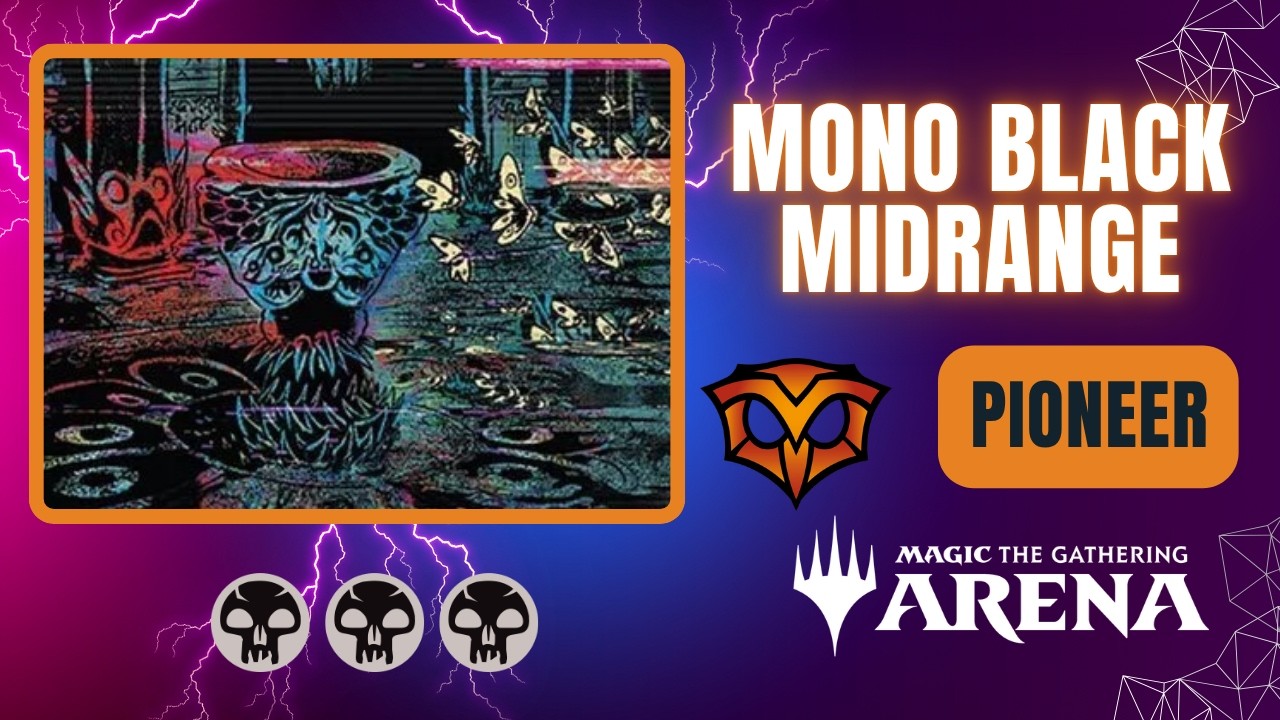 💀💀💀 Моно-черный мидрейндж | Пионер | BO3 | Геймплей Magic the Gathering Arena | SOS
