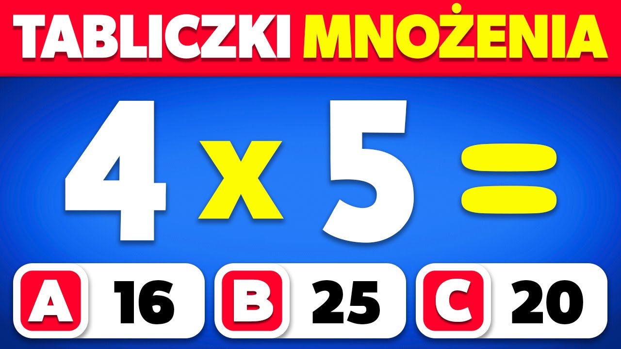 Czy Potrafisz Zdać ten Quiz z Mnożenia...? ✖️🤓📚 | Quiz z Tabliczki Mnożenia