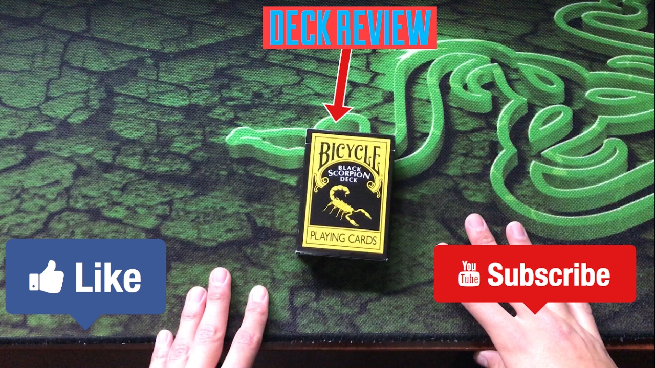 Bicycle Black Scorpion Deck Review