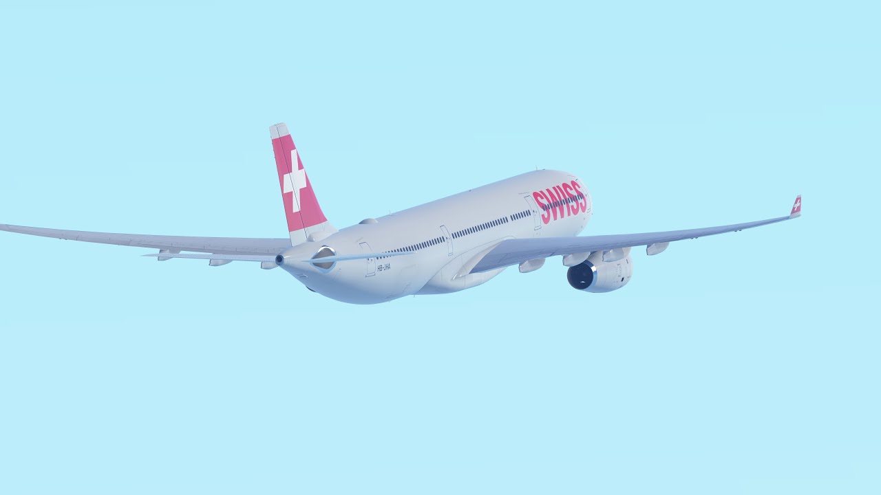 Swiss International Air Lines Airbus A330-300 takeoff ZRH/LSZH RWY 14 (Infinite Flight)