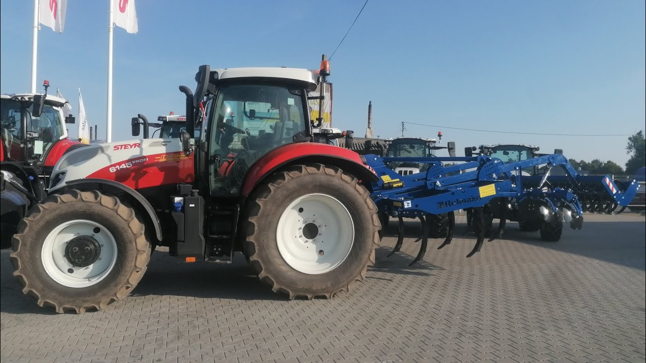 Steyr 6145 profi & rolmako, uprawa bezorkowa