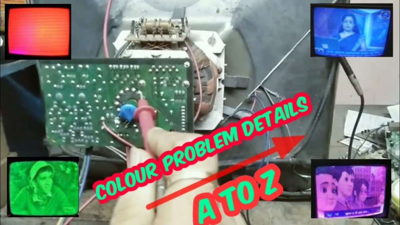 colour problem details in crt tv.