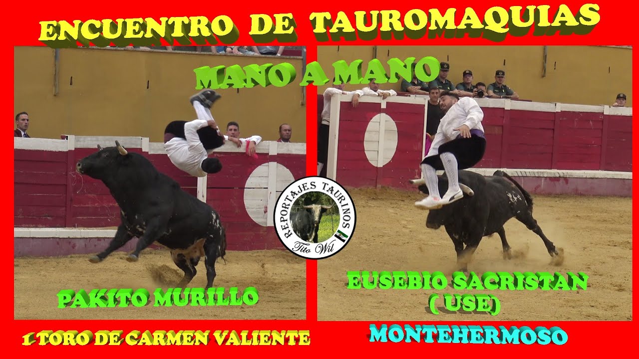 MANO A MANO ENTRE PAKITO MURILLO Y  USE EN EL ENCUENTRO DE TAUROMAQUIAS DE MONTEHERMOSO  2022 4K