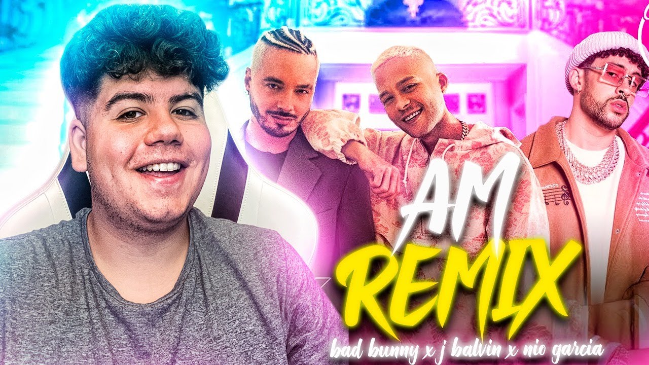 UN PALO MUNDIAL 🤩💯 REACCION a AM REMIX - Nio Garcia x J Balvin x Bad Bunny (Video Oficial)