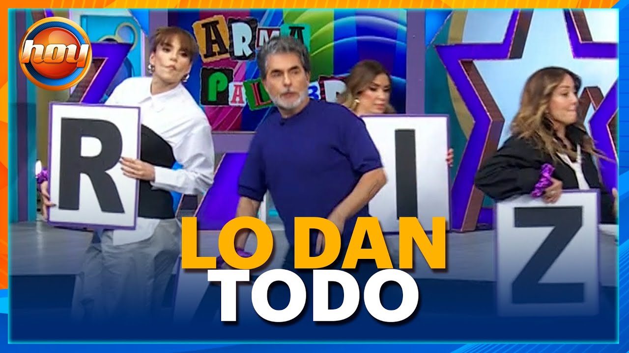 REÑIDO encuentro en el divertido juego 'Arma la palabra' | Programa Hoy