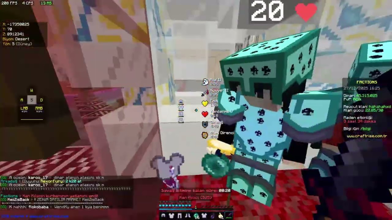 CR FACTİONS EDİT AVI #craftrise #pvp #factions