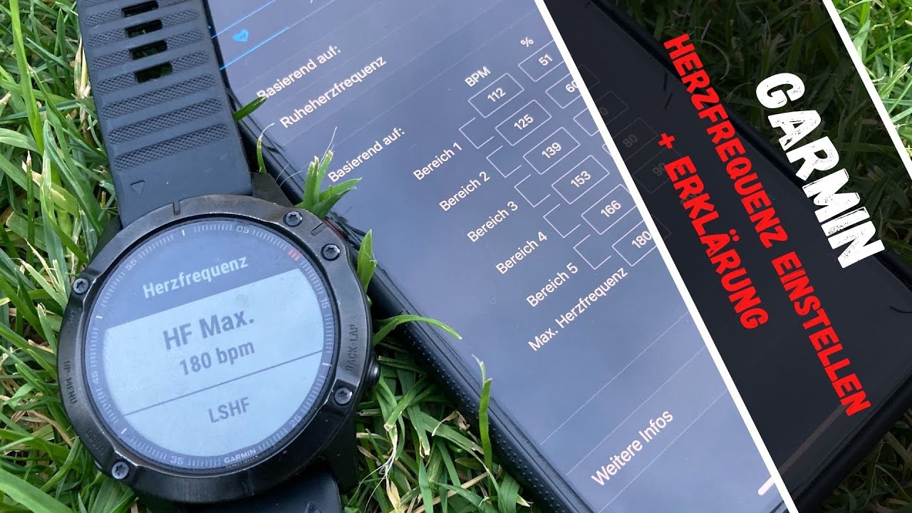 Garmin Herzfrequenzzonen richtig Einstellen