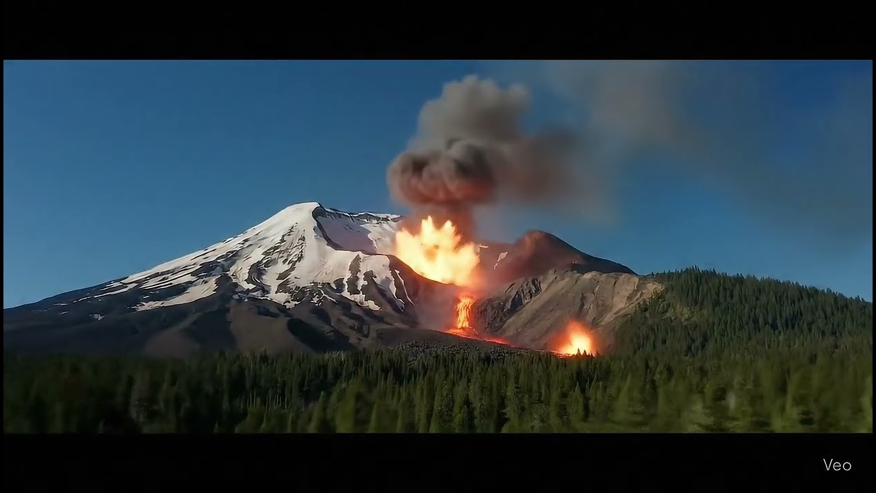 AI generated, volcano eruption #nature #volcano
