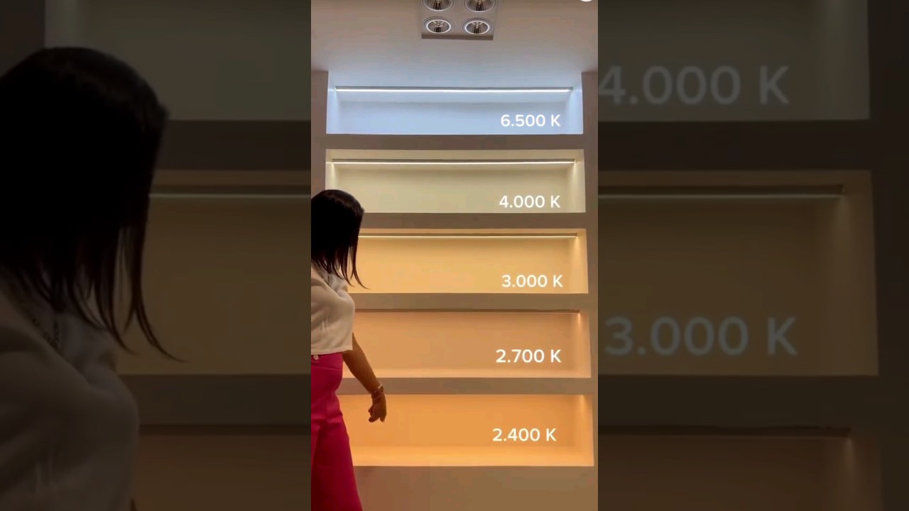 Best interior light  color temperature  || #interior #lighting #bestcolors #ytshorts #viral #home