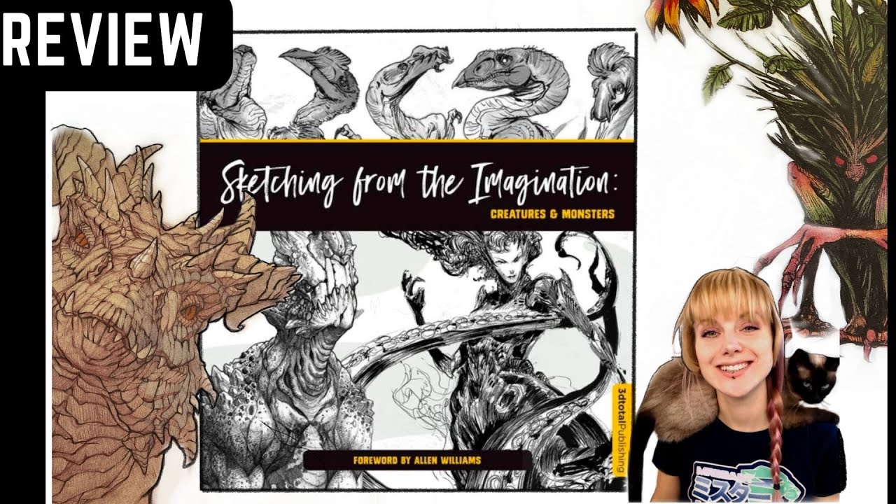 BOOKREVIEW: Sketching From the Imagination - Monsters and Creatures -Monster und Drachen zeichnen 4K