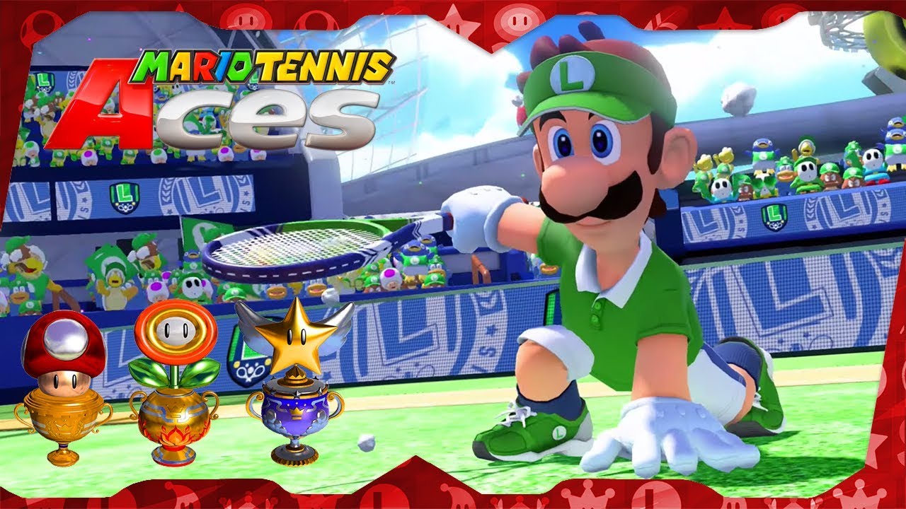 All Tournament Cups (Luigi gameplay) | Mario Tennis Aces for Switch ᴴᴰ