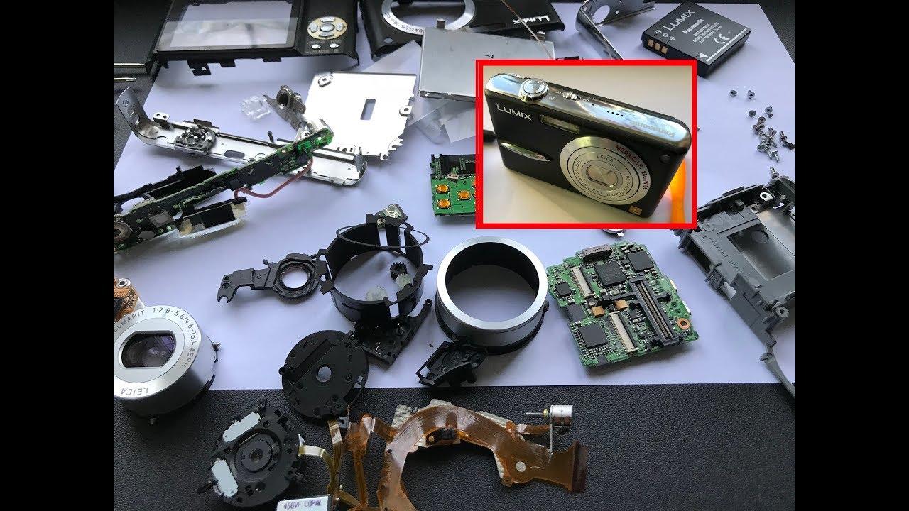 Teardown Digital Camera LUMIX Цифровая камера разборка по деталям Demontage der Digitalkamera