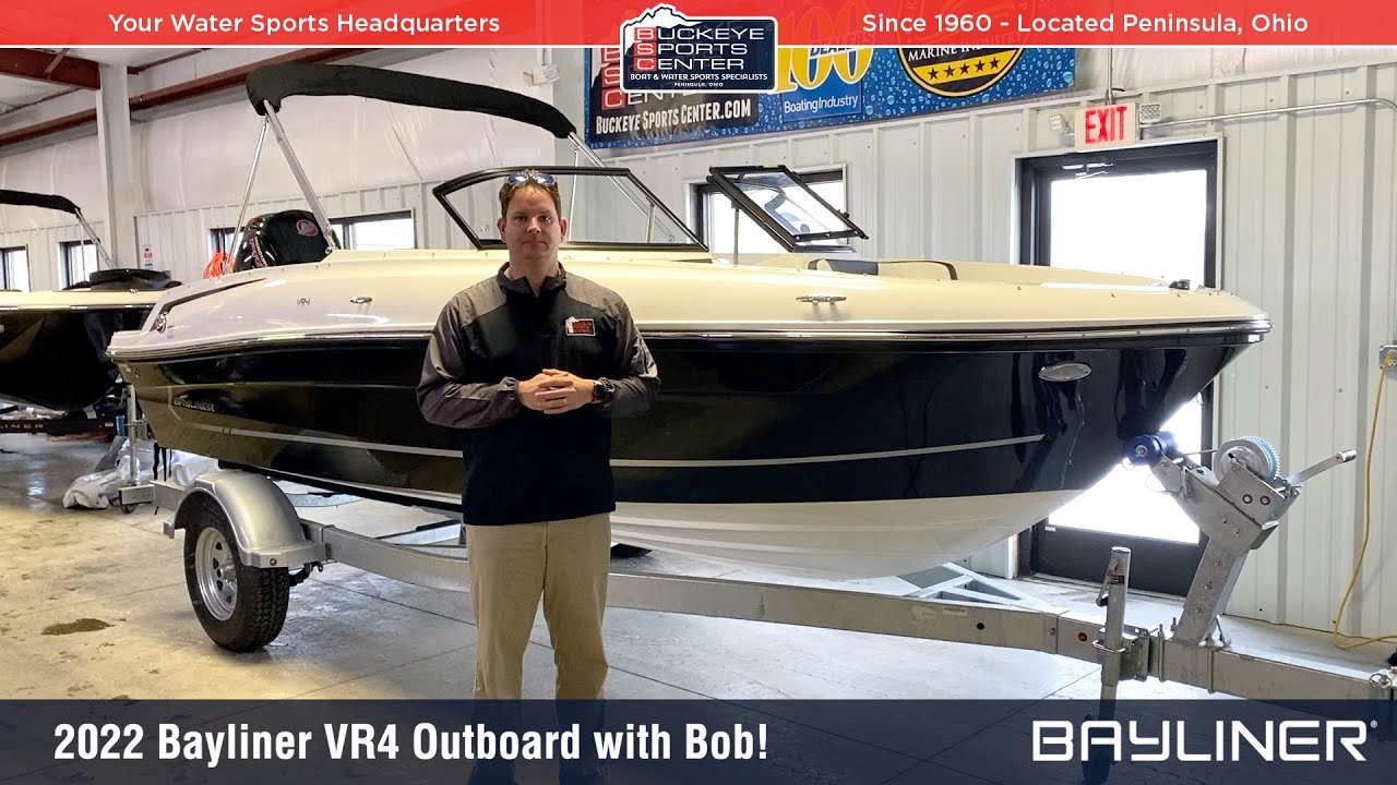 2022 Bayliner VR4 Outboard Walk Around Details With Bob