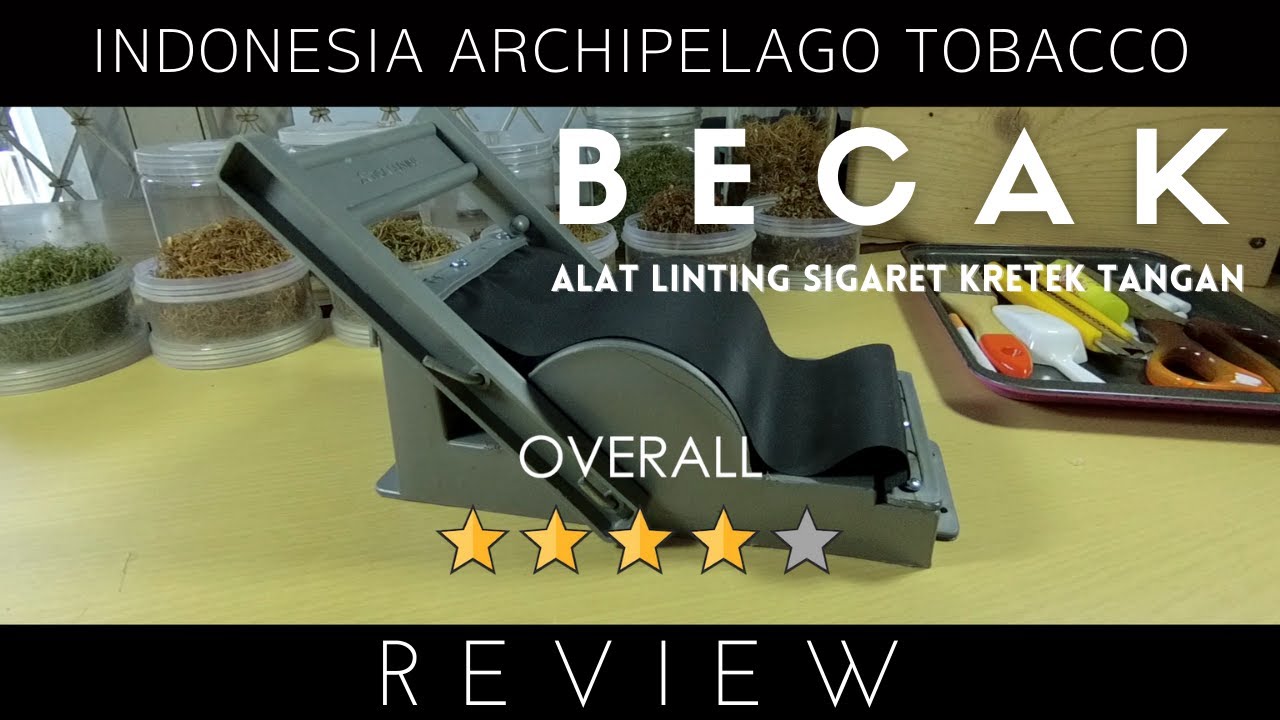 Alat Linting Sigaret Kretek Tangan BECAK - REVIEW