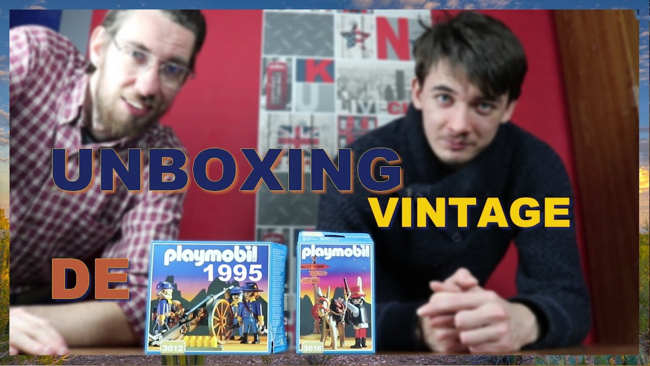 PLAYMOBIL ARTILLEURS NORDISTES + HORS LA LOI REF 3812-A DE 1995 UNBOXING VINTAGE EN FRANCAIS 🌵🤠 !