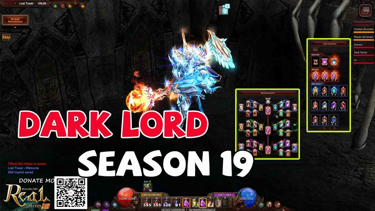 Dark Lord Season 19 - Master 5 - New Skill - New Wing 5th - New Set - MU Online - Server RealMU