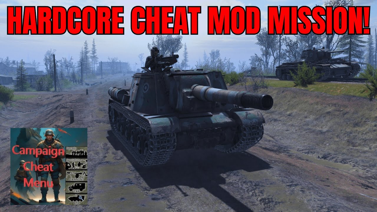 HARDCORE CHEAT MOD MISSION! | GATES OF HELL: OSTFRONT CHEAT MOD MENU!