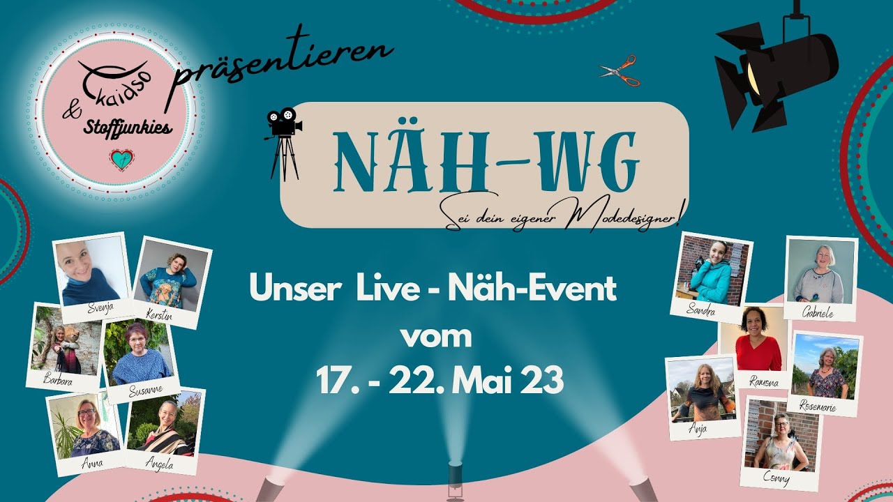 Näh WG 2023 Tag 5 live nähen, Schnittmuster entwickeln, Modedesign