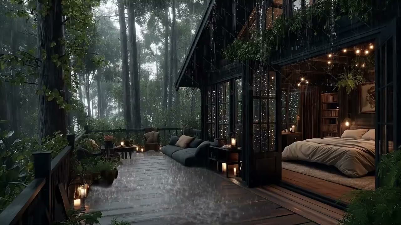 Fall Asleep Fast with Gentle Rain & Peaceful Piano | Deep Sleep Music for Stress Relief