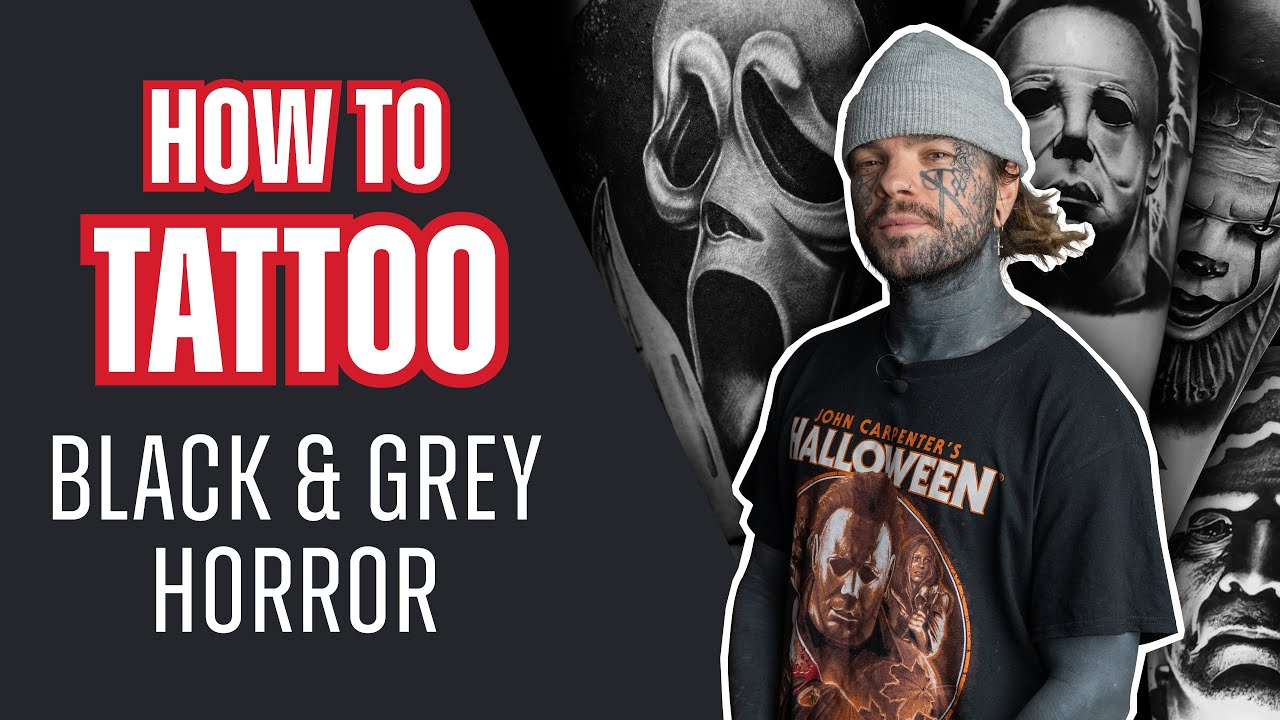 Как сделать татуировку Black & Grey Horror с Кайлом «Эггом» Уильямсом | Урок по татуировке