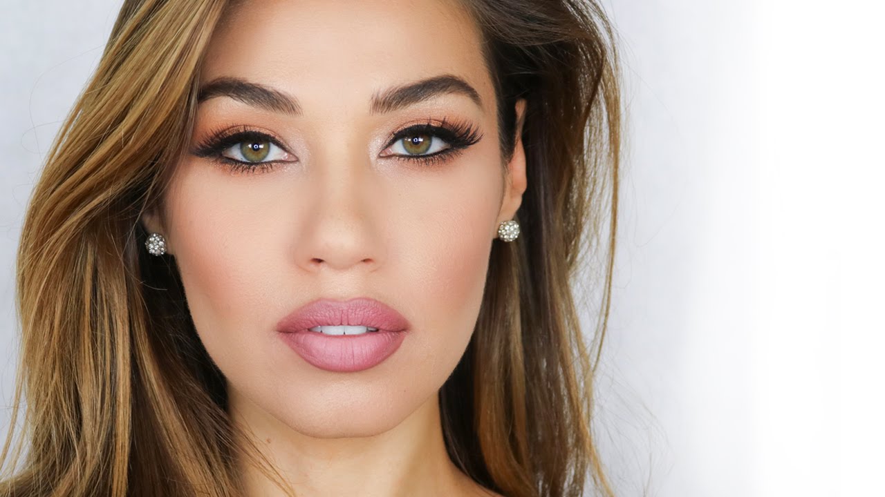 Matte Lip & Lashes Makeup Tutorial | Laura Badura Makeup | Eman