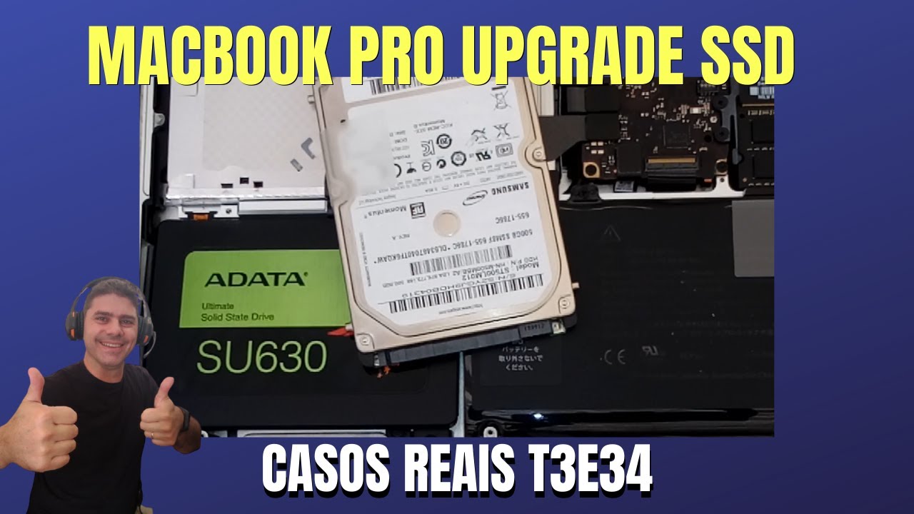 COMO INSTALAR SSD EM MACBOOK PRO, MÉTODO PASSO A PASSO, DIFERENÇA ENTRE HD E SSD - T3E34