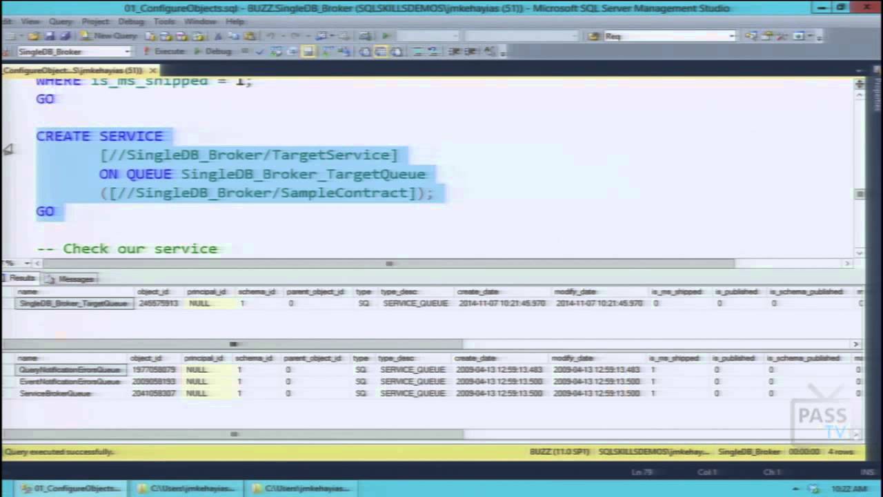SESSION:   Going Asynchronous with Service Broker - Jonathan Kehayias