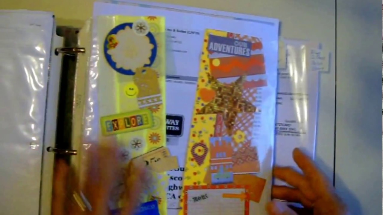 Vacation scrapbook, Preparation