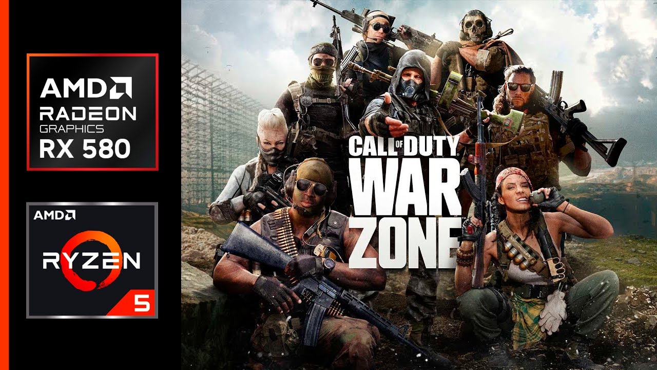 Call of Duty Warzone - Teste de FPS - RX 580 - | Ryzen 5 5500 | - 16GB RAM