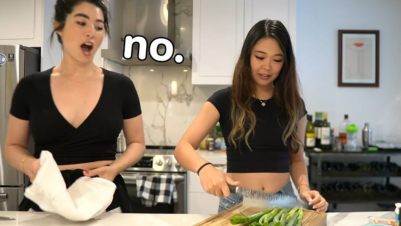 Making Spicy Wontons w/ Caroline...